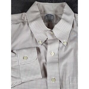 Brooks Brothers Mens Shirt 16 X 33 Micro Window Pain Pima Cotton Regent